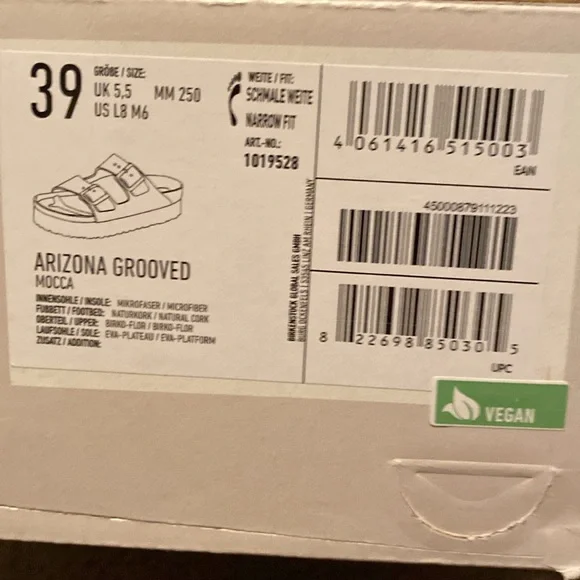 papillo  Arizona Grooved bottom platform NWB size 39N Mocca - Picture 6 of 9